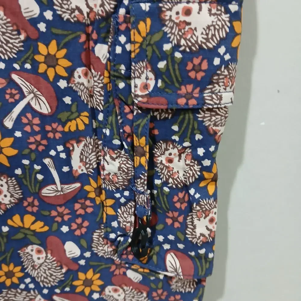 DULUTH TRADING Heirloom Gardening Bib Overalls XXS x 33 NWT Hedgehog Mushroom - Picture 15 of 16